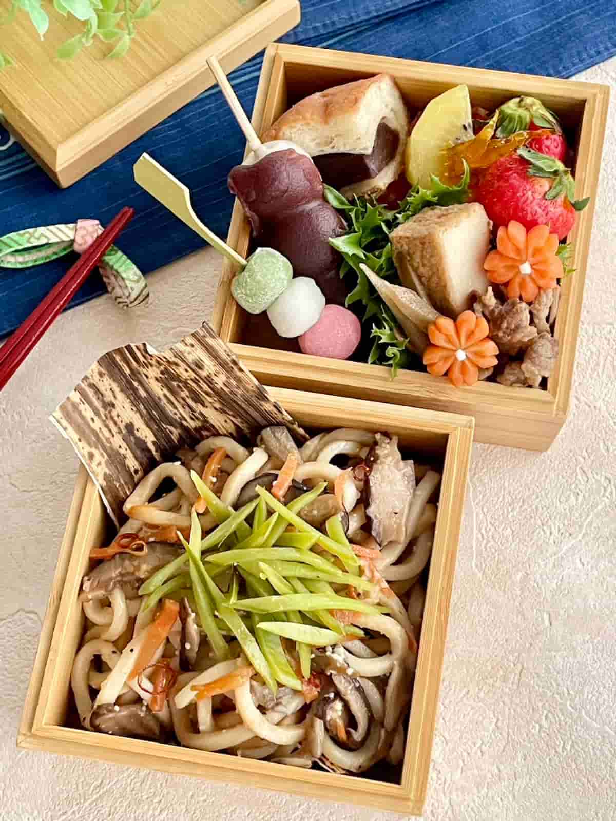 和きのこのペペロンチーノ焼きうどん