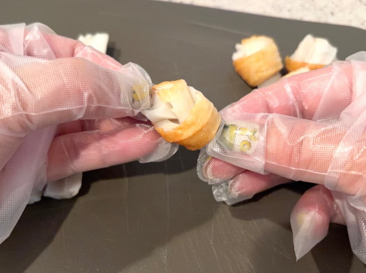 結びちくわの磯辺揚げ