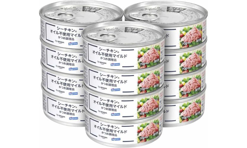 【スマイルSaleでお得】ストック派にうれしい！オイル不使用の「シーチキン」12缶セットが1缶約129円に