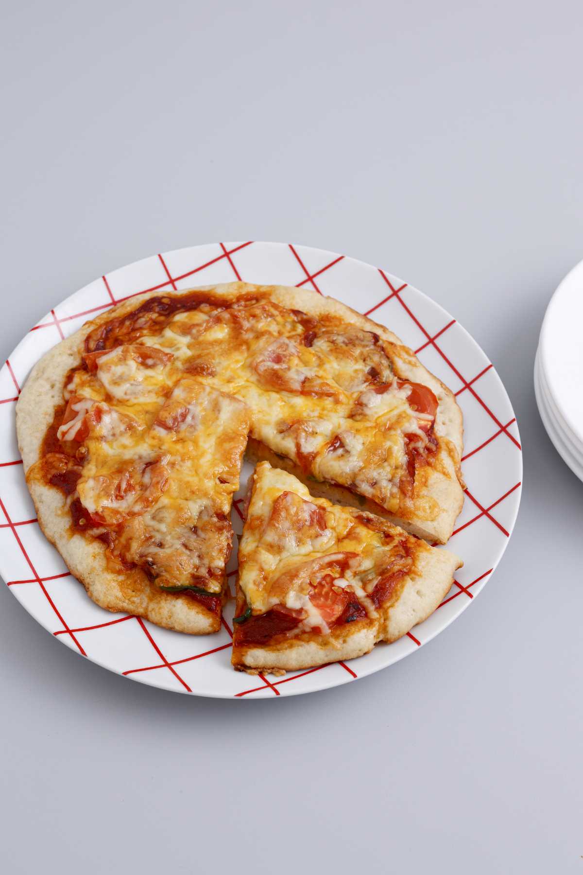 『ポリ袋で作るかんたん米粉パン』ピザ　完成