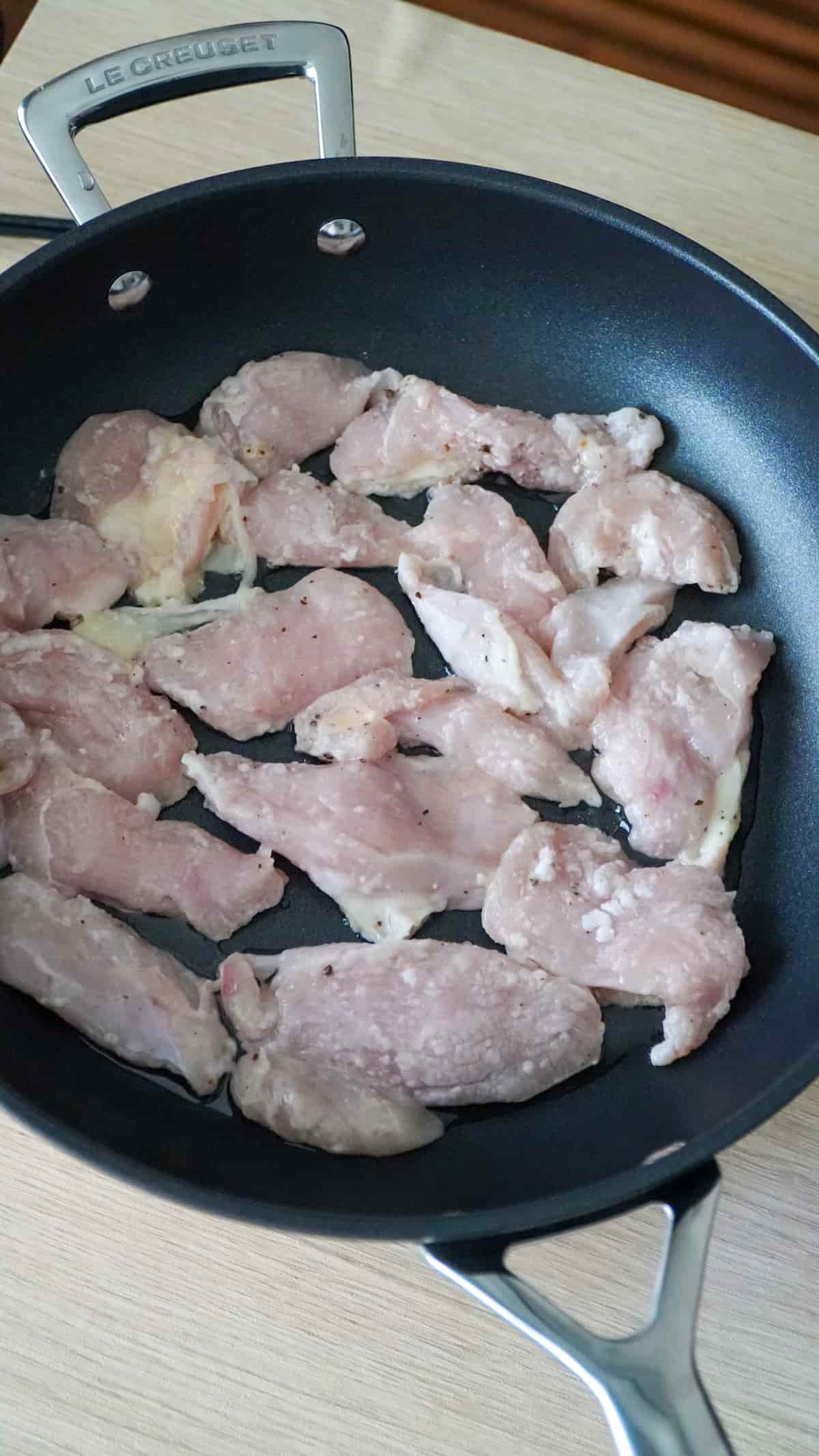 冷たいフライパンからスタート