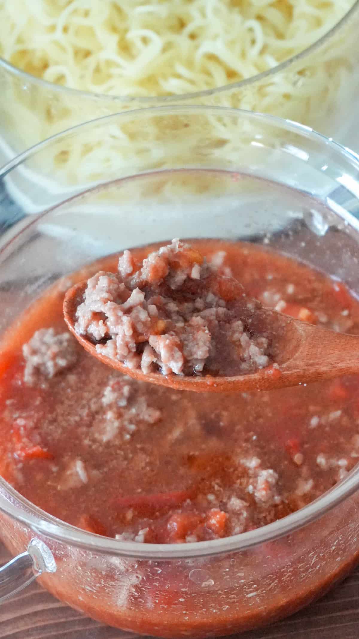 トマト肉だれもレンチンで