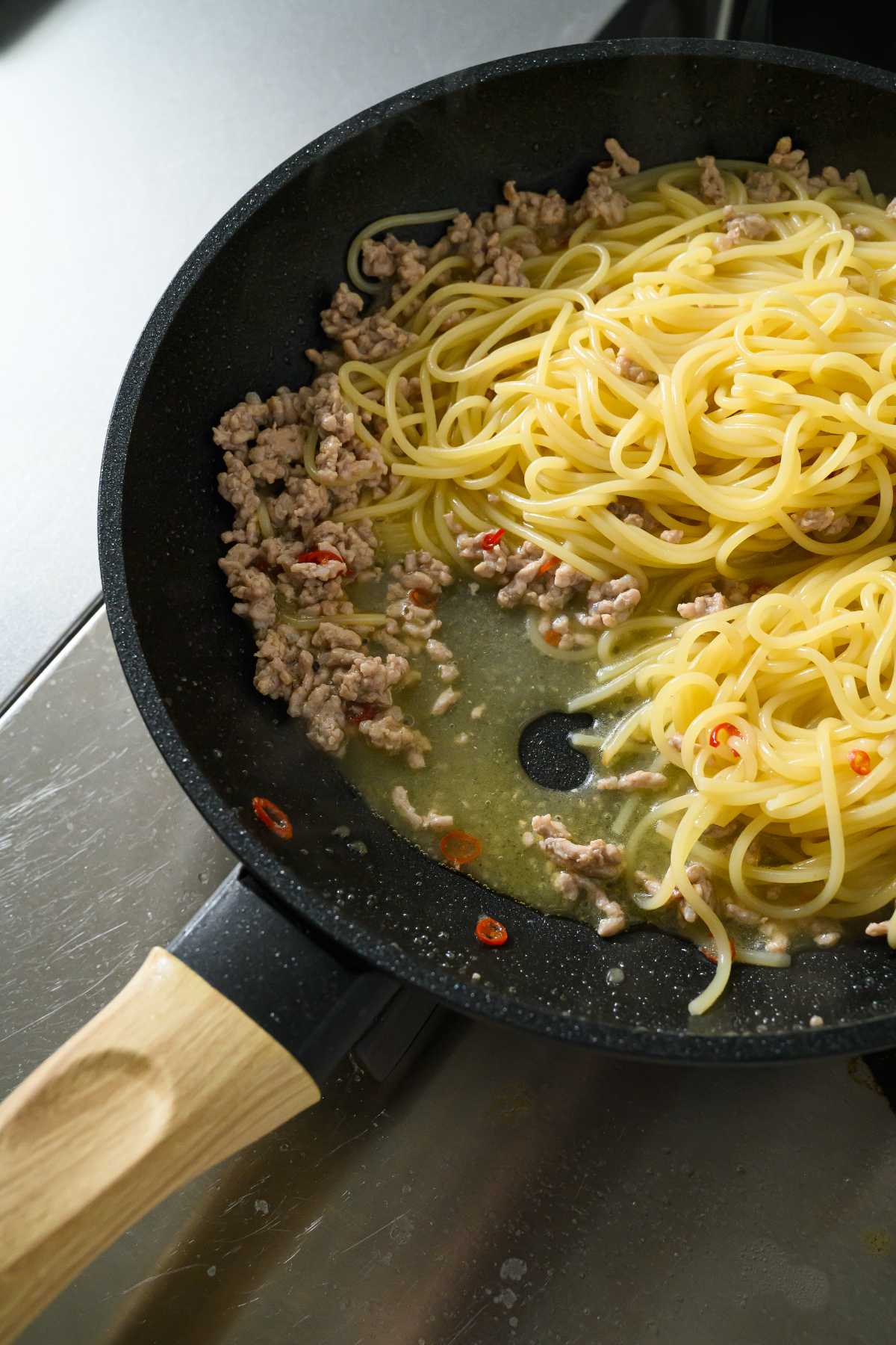 肉ペペロンチーノ工程3