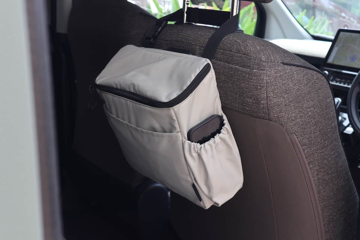 bon moment スリムに置ける 車用 保冷バッグ シートバッグポケット／ボンモマン