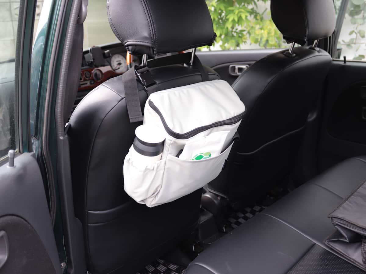 bon moment スリムに置ける 車用 保冷バッグ シートバッグポケット／ボンモマン
