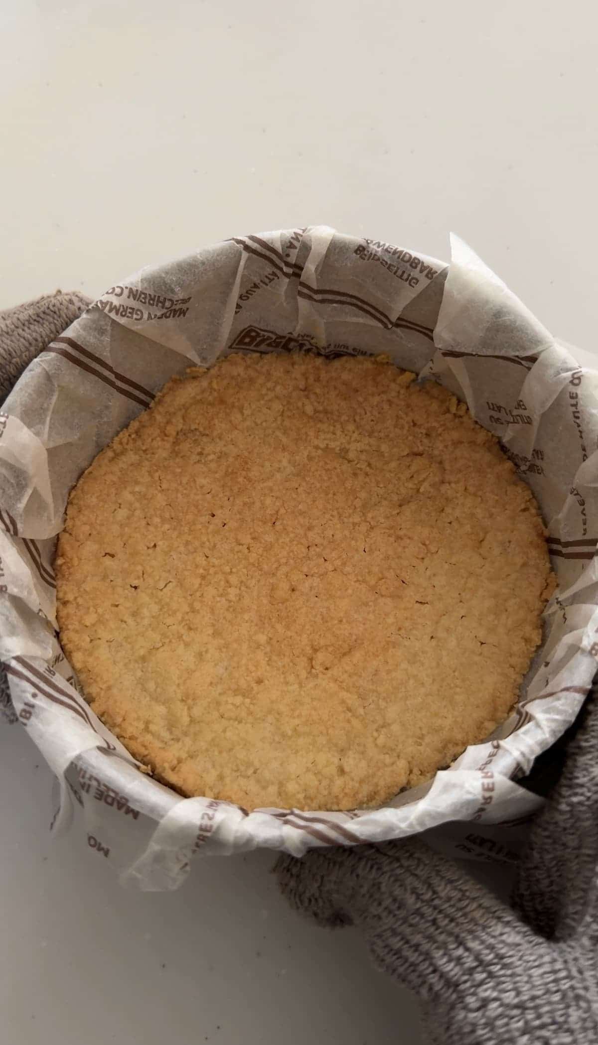 水切りヨーグルトでベイクドチーズケーキ
