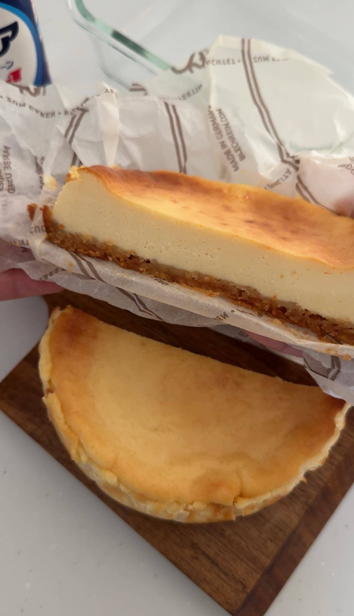 水切りヨーグルトでベイクドチーズケーキ